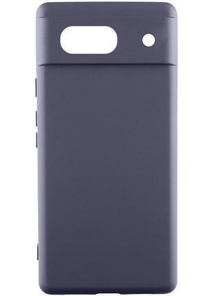 Чохол silicone cover lakshmi full camera (aaa) для google pixel 7a сірий / dark gray