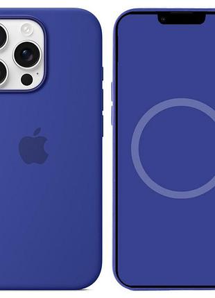 Чохол silicone case (aaa) with magsafe and animation для apple iphone 16 pro (6.3") ultramarine