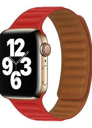 Магнітний ремінець magnetic soft touch apple watch 41/watch 40/watch 38mm red (37190_3610695)