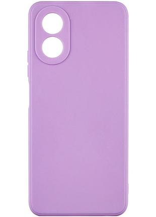 Ультратонка силіконова матова накладка candy full camera для oppo a58 4g dasheen