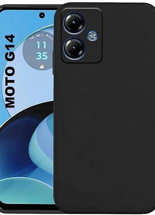Чехол tpu epik black full camera для motorola moto g14 черный