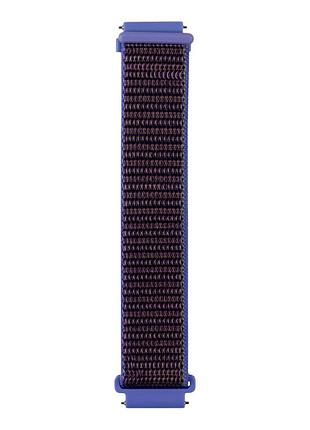 Ремешок nylon 20mm universal для samsung/amazfit/huawei текстильная застежка purple