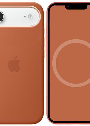 Чехол silicone case (aaa) with magsafe and animation для apple iphone 17 air (6.5") terra cotta