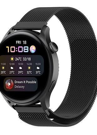 Ремешок universal milanese loop 20 mm samsung/amazfit/huawei black (32371_3342033)