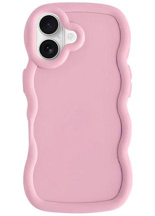 Чохол tpu ripple для apple iphone 16 (6.1") pink
