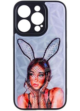 Tpu+pc чехол prisma ladies для apple iphone 14 pro max (6.7") rabbit