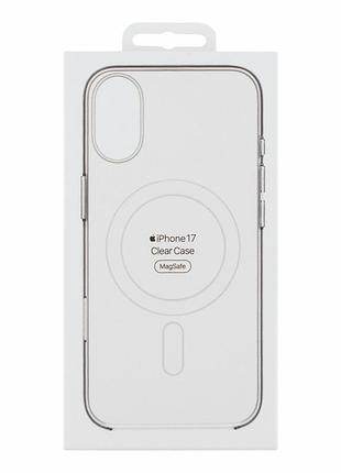 Чехол clear case aaa с magsafe ic для apple iphone 17 панель-накладка для телефона магнитная зарядка transparent 2