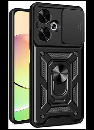 Чохол накладка guard shield armor з кільцем для motorola g24 power black