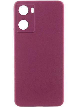 Чехол silicone cover lakshmi full camera (aaa) для oppo a57s / a77s бордовый / plum