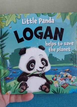 Книга детская панда logan на английском