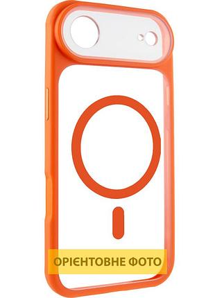Чехол tpu getman moon clear with magsafe для apple iphone 17 air (6.5") orange