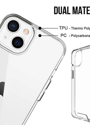 Чехол tpu space case transparent для apple айфон 14 , прозрачный силиконовый кейс 5