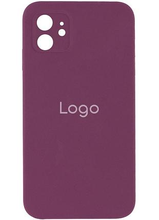 Чохол original full size square для apple iphone 11 maroon