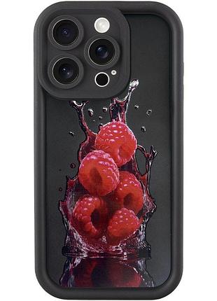 Силіконовий кейс tpu prestige з принтом для apple iphone 16 pro raspberry