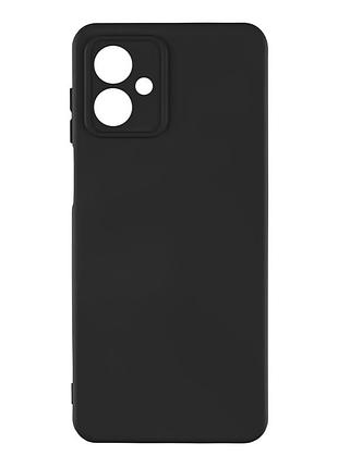 Чехол silicone cover с рамкой камеры (a) для motorola g14 dark black
