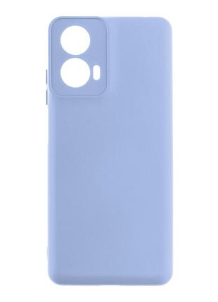Чехол silicone cover с рамкой камеры (a) для motorola g24 power lilac