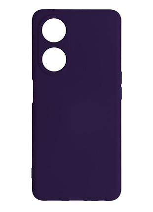 Чехол silicone cover с рамкой камеры (a) для oppo a98 purple