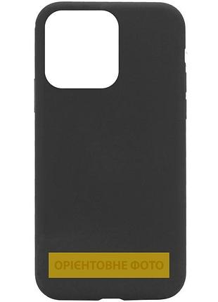 Чехол silicone case (aa) no logo with magsafe для apple iphone 16e / 17e (6.1") черный / black