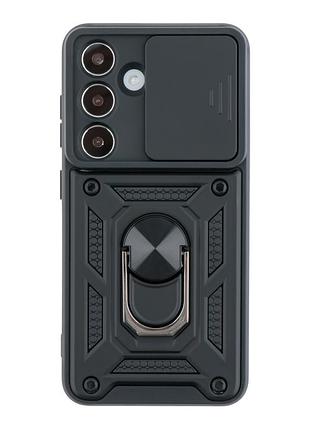 Чохол накладка guard shield armor з кільцем для samsung galaxy s25 5g black
