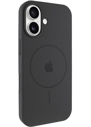 Чохол silicone case full protective (aa) v2 with magsafe для apple iphone 17 (6.3") сірий / dark gray
