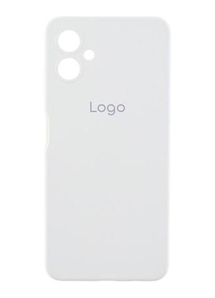 Чехол-накладка liquid silicone (aa) с защитой на камеру для samsung galaxy a06 white