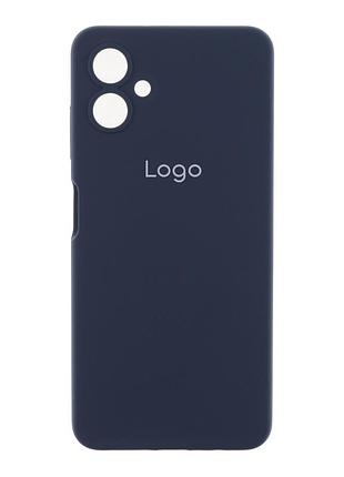 Чохол-накладка liquid silicone (aa) із захистом на камеру для samsung galaxy a06 dark blue