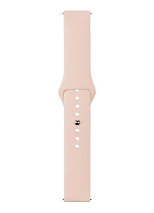 Ремешок 20mm universal silicone button design для samsung/amazfit/huawei pink sand