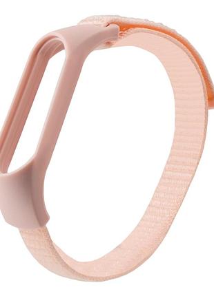 Ремешок на липучье nylon для фитнес-браслета xiaomi mi band 7 / mi band 6 / mi band 5 / mi band 4 / mi band 3