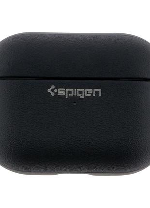 Футляр spigen leather armor с нейлоновым шнурком для airpods pro black