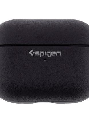 Футляр spigen leather armor с нейлоновым шнурком для airpods pro blue