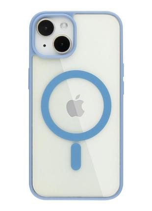 Чехол colors magsafe tpu color для apple iphone 14 sierra blue