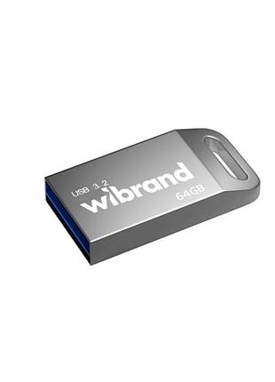 Флешка юсб wibrand 64 gb ant gen1,usb flash drive 3.2 пам'ять 64 гб silver