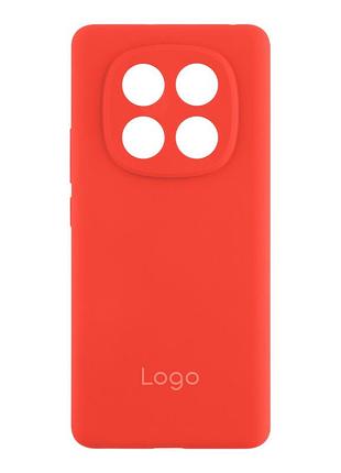 Чехол-накладка liquid silicone (aa) с защитой на камеру для xiaomi redmi note 14 pro 4g red