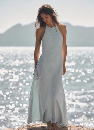 Сукня жіноча блакитна zara new