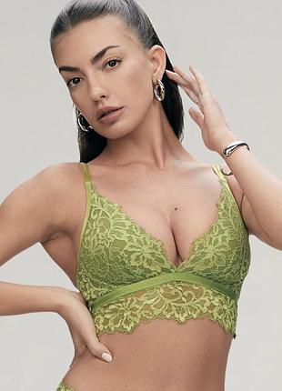 Бралетт изабелла - зеленый, від дорогого бренду: hunkemoller
