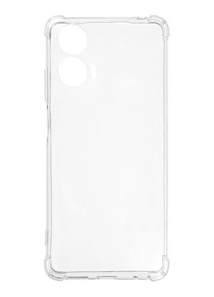 Чехол tpu virgin hard silicone full camera for motorola g24 power transparent
