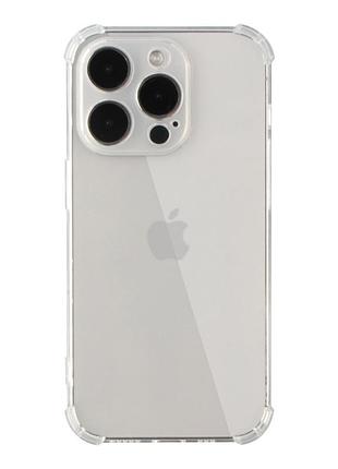 Чехол tpu virgin hard silicone full camera for iphone 15 pro max transparent