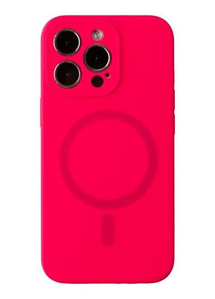 Чехол накладка glow silicone case с рамкой камеры для iphone 13 pro max панель-накладка для телефона с magsafe