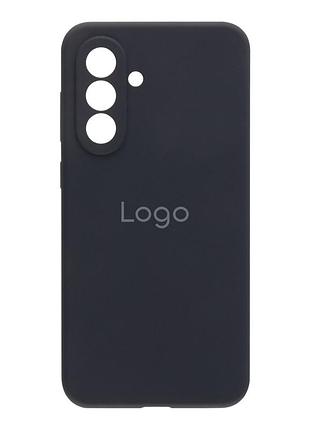 Чохол-накладка liquid silicone (aa) із захистом на камеру для samsung galaxy a36 5g dark grey