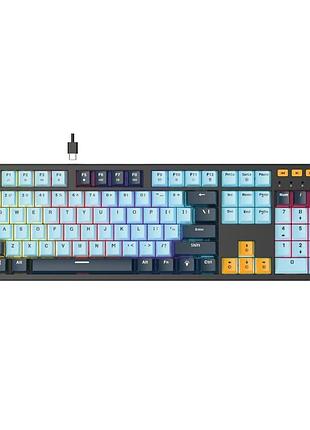Клавиатура игровая fantech atom107s mk893s mizu обладает механическими переключателями red switch, 17-режимной rgb-подсветкой и