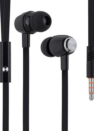 Проводные наушники 3.5mm celebrat g9 вакумные с микрофоном 1.2m black