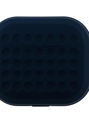 Футляр silicone fashion case с карабином для airpods 3 navy blue