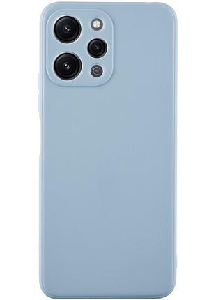 Силиконовый чехол candy full camera для xiaomi redmi 12 серый / smoky gray