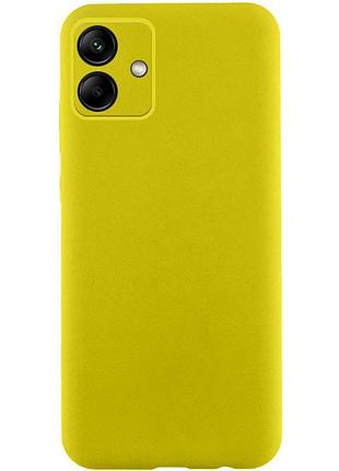 Чохол tpu getman liquid silk full camera для samsung galaxy a06 жовтий / flash