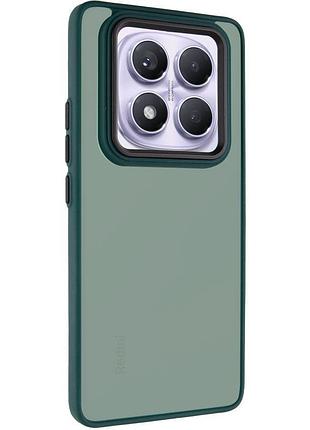 Чехол tpu+pc lyon frosted для xiaomi redmi note 15 pro+ 5g green