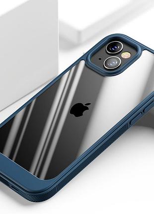Противоударный чехол tpu, pc pulse для apple iphone 14 (айфон 14) прозрачный глянцевый кейс с усиленными бортами и защитой камеры 2