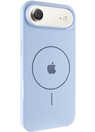 Чехол silicone case full protective (aa) v2 with magsafe для apple iphone 17 air (6.5") голубой / lilac blue