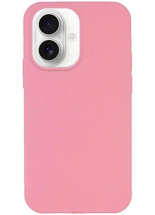 Чехол silicone case full protective (aa) no logo для apple iphone 16 plus (6.7") розовый / light pink