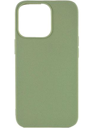 Силиконовый чехол candy для apple iphone 14 pro max (6.7") фисташковый