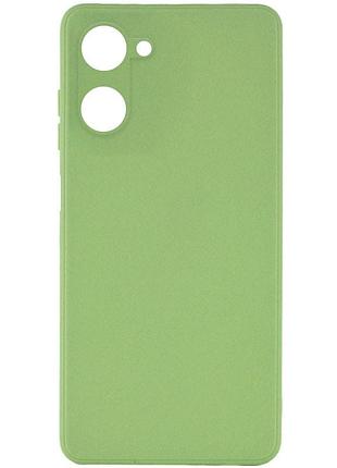 Ультратонка силіконова матова накладка candy full camera для realme 10 4g pistachio